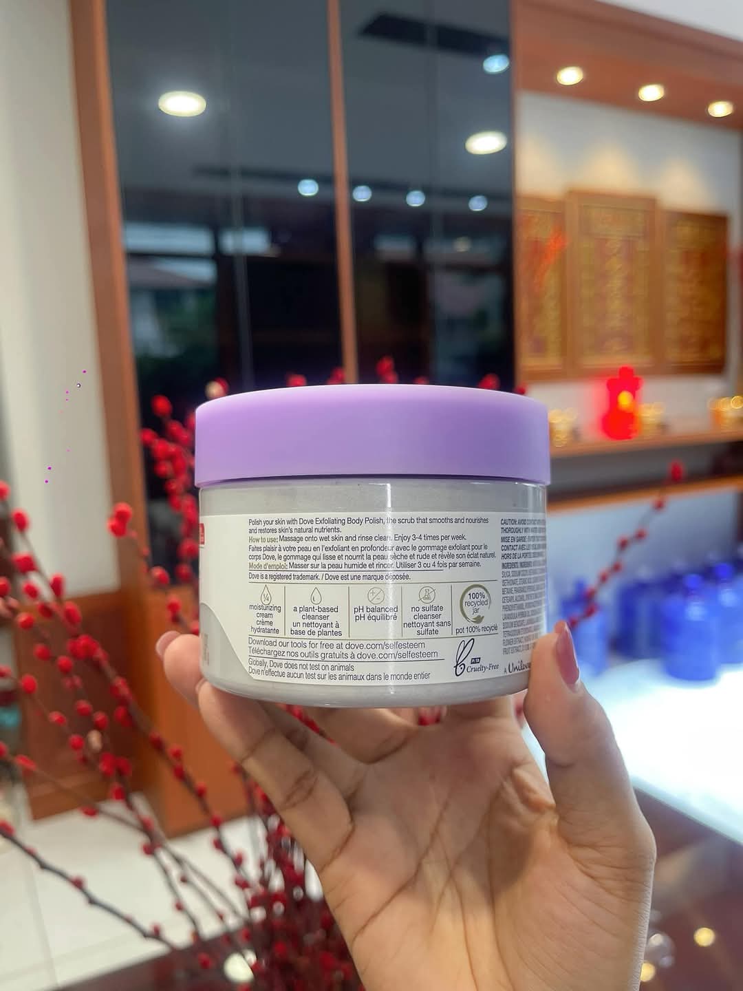 Dove exfoliating body polish - 298 g - Lemonbaby