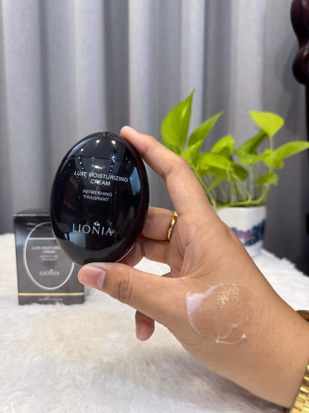 Lionia luxe moisturizing cream refreshing fragrant black - 50ml - Lemonbaby