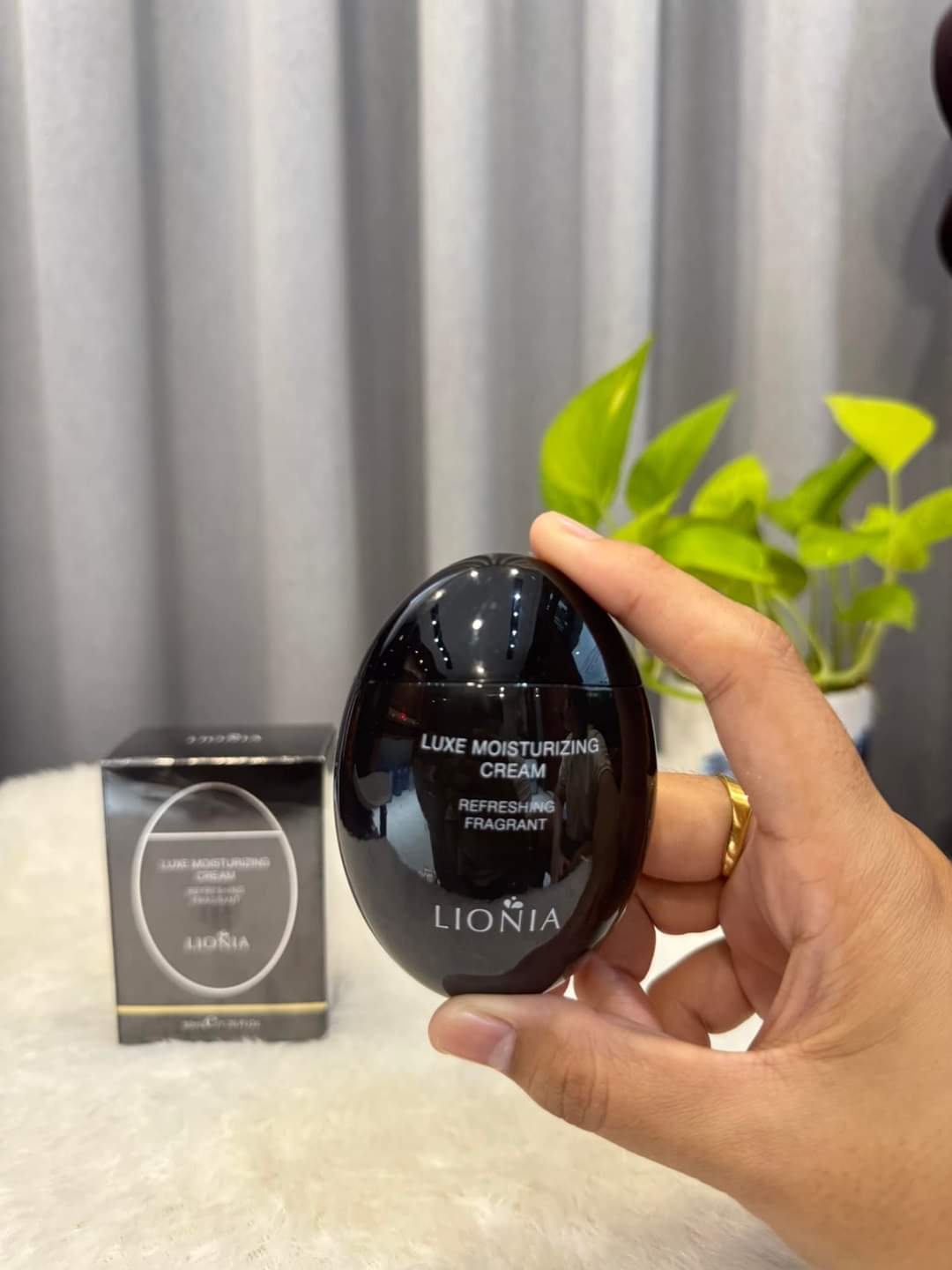 Lionia luxe moisturizing cream refreshing fragrant black - 50ml - Lemonbaby