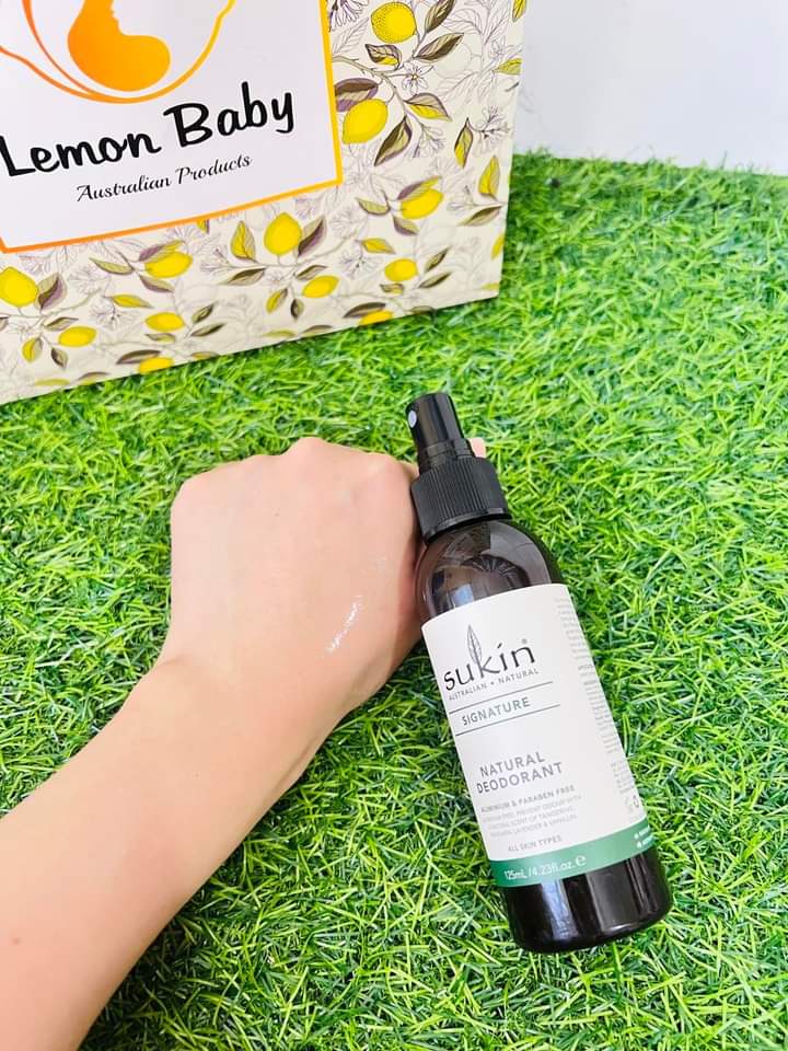 Sukin natural deodorant spray(125ml) - Lemonbaby