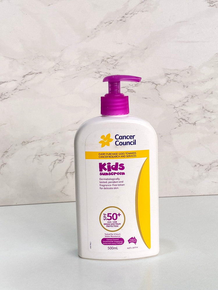 
                  
                    Cancer Council Kids Sunscreen - 500ml - Lemonbaby
                  
                