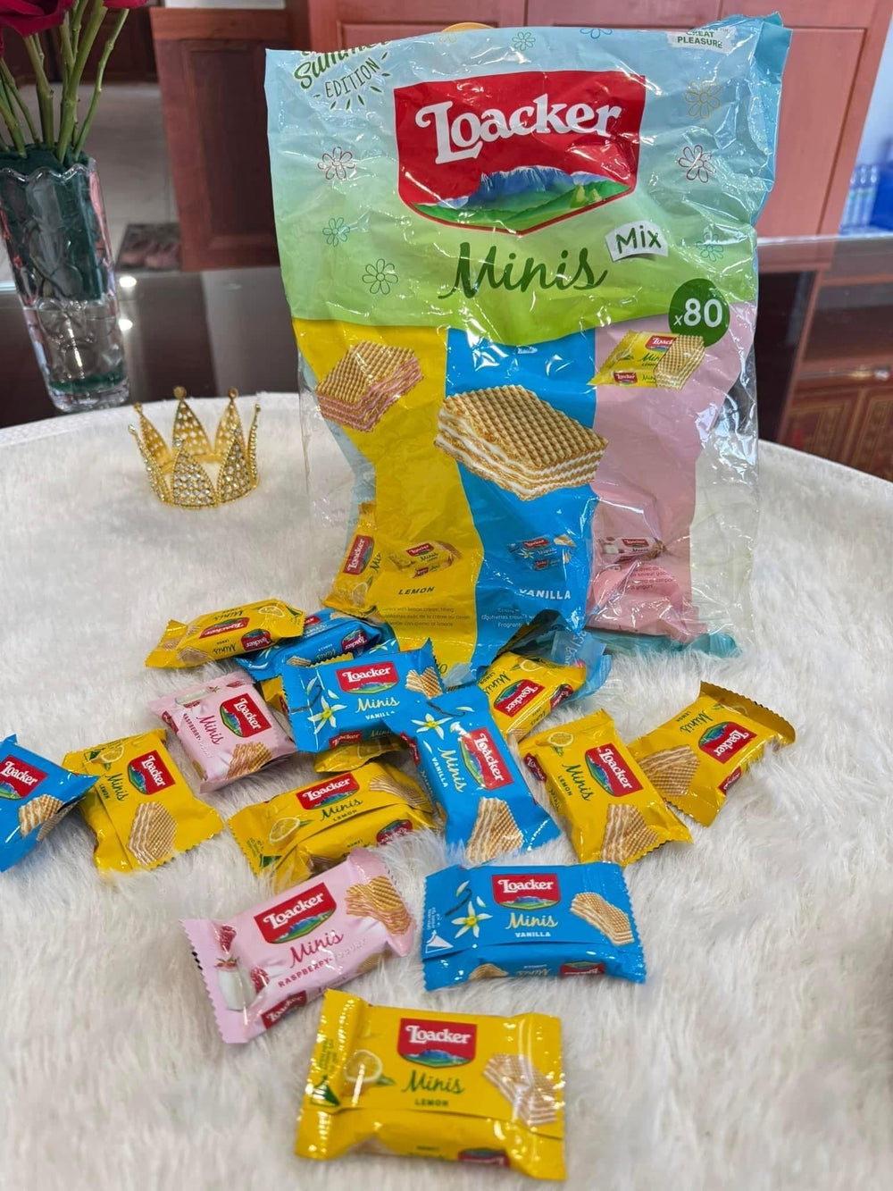 Loacker minis mix - 80ထုပ် - Lemonbaby