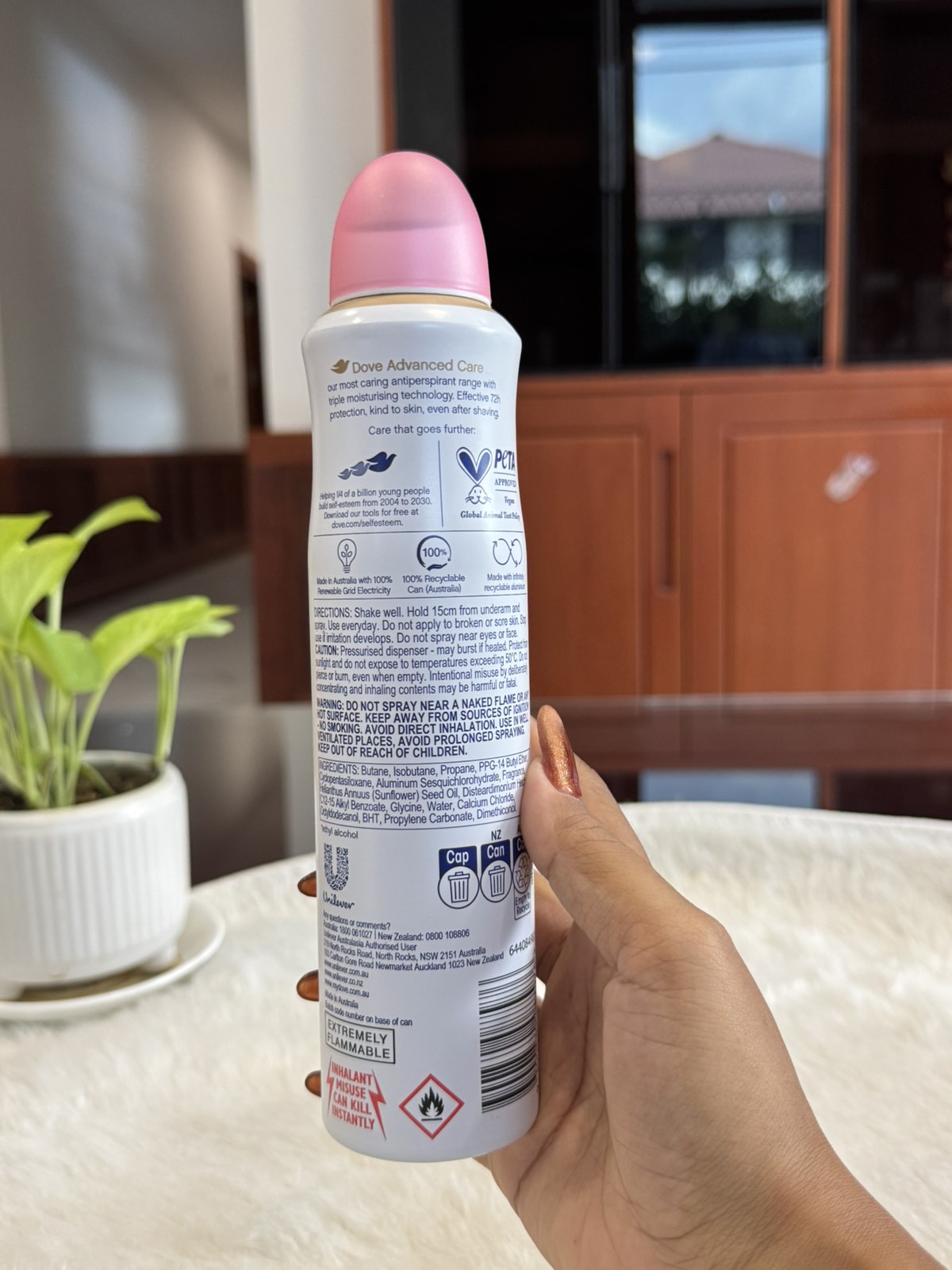 
                  
                    Dove advanced care spray
                  
                