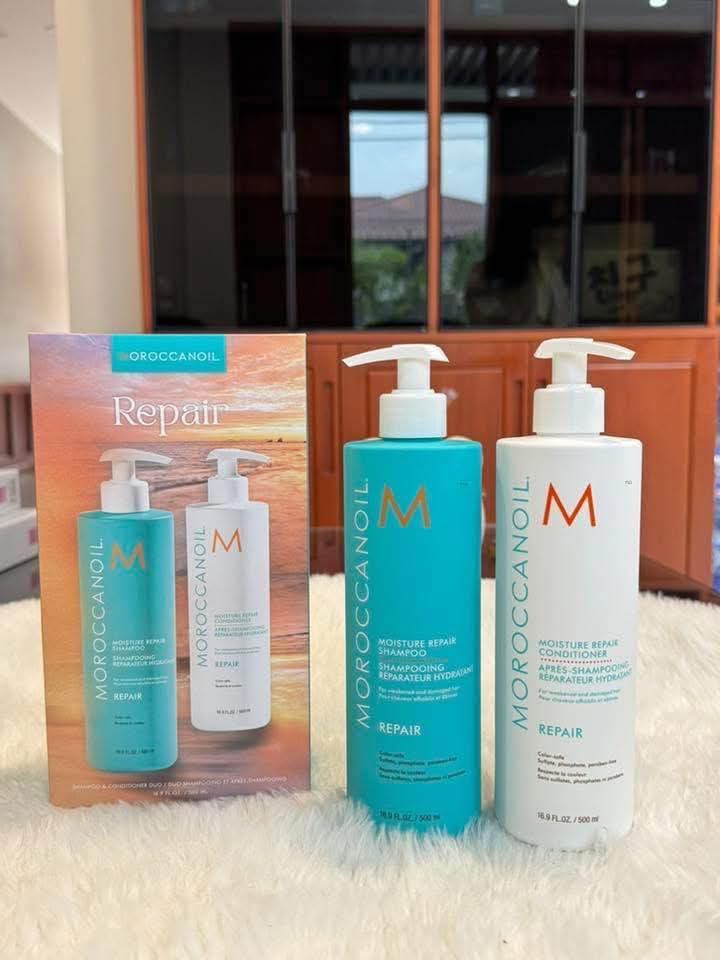 Moroccanoil Moisture Repair Shampoo+Conditioner (500ml+500ml)