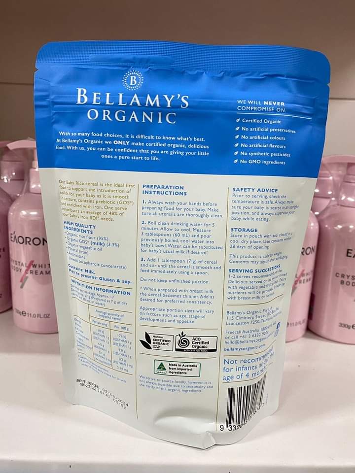 
                  
                    Bellamy's Organic Baby Rice - Lemonbaby
                  
                