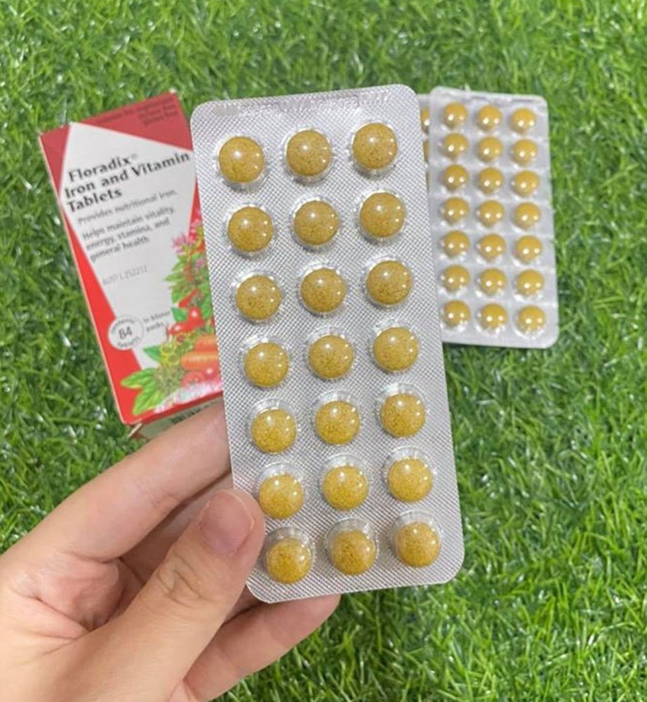 
                  
                    Floradix - Iron and Vitamin Tablets - Lemonbaby
                  
                
