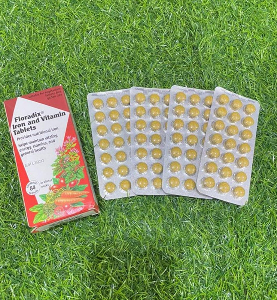 
                  
                    Floradix - Iron and Vitamin Tablets - Lemonbaby
                  
                