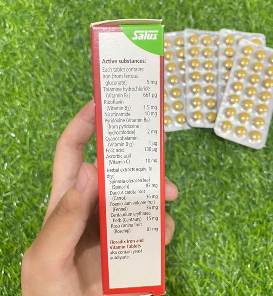 
                  
                    Floradix - Iron and Vitamin Tablets - Lemonbaby
                  
                