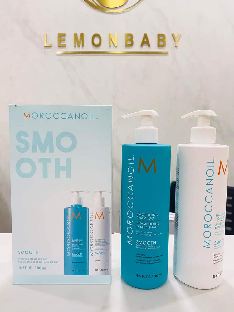 
                  
                    Moroccanoil smooth + shampoo conditioner (500ml+500ml) - Lemonbaby
                  
                