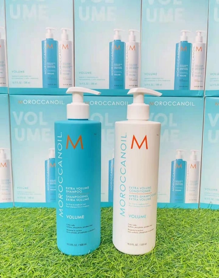 
                  
                    Moroccanoil Volume shampoo+ conditioner (500ml+500ml) - Lemonbaby
                  
                