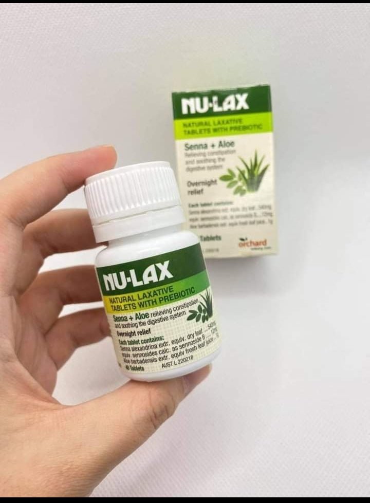 Nulax - natural laxative tablets with senna and aloe - Lemonbaby