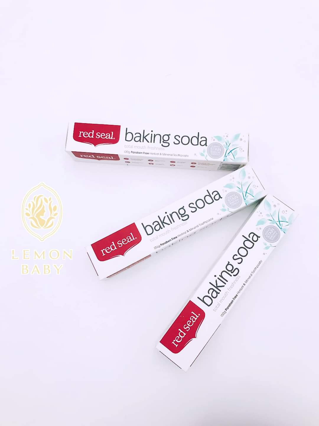Red Seal - Baking Soda Toothpaste - Lemonbaby