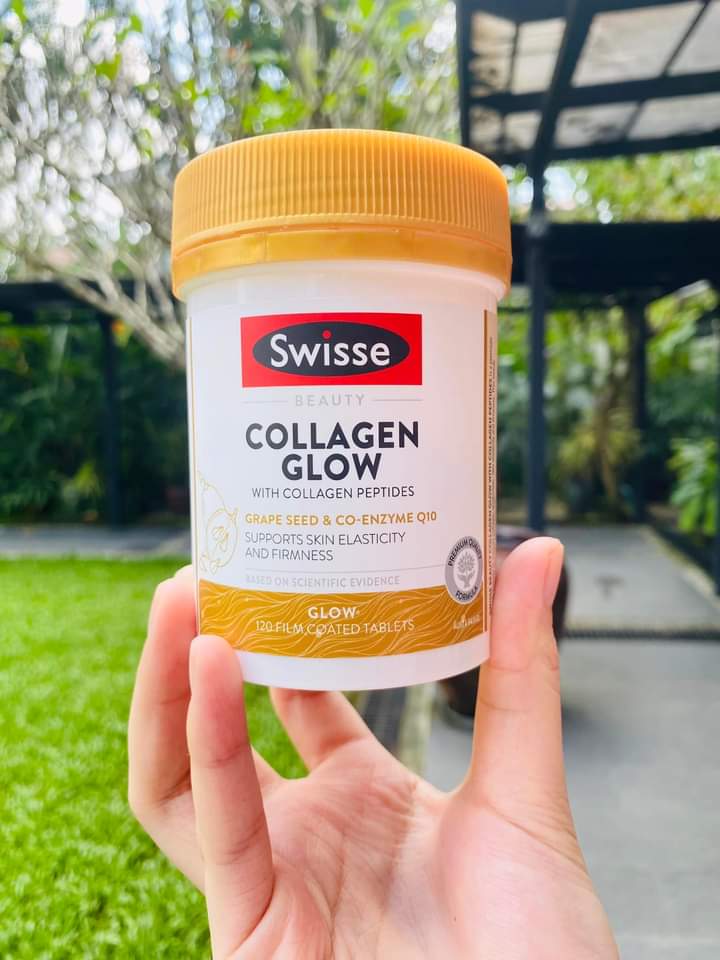 Swisse Collagen Glow with collagen peptides- 120 Tablets - Lemonbaby