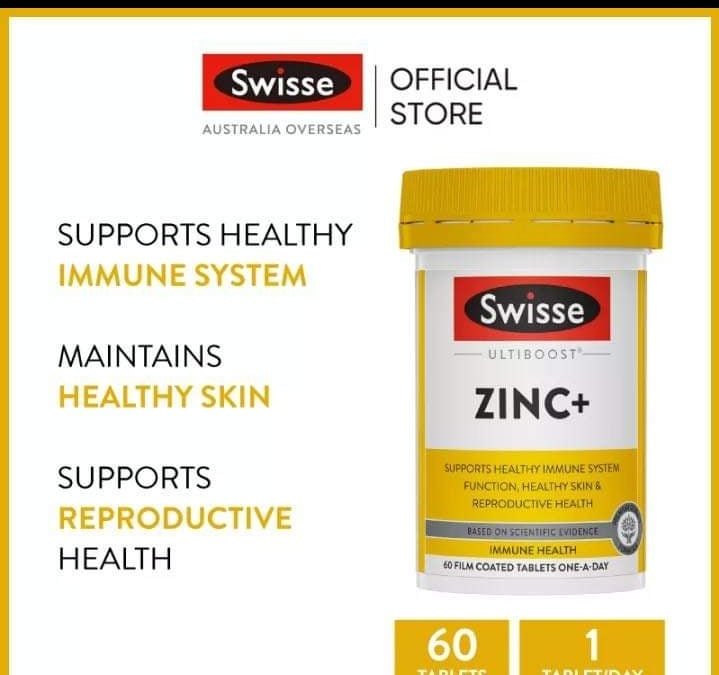 
                  
                    Swisse - Ultiboost Zinc + ( 60tablets , 120tablets ) - Lemonbaby
                  
                