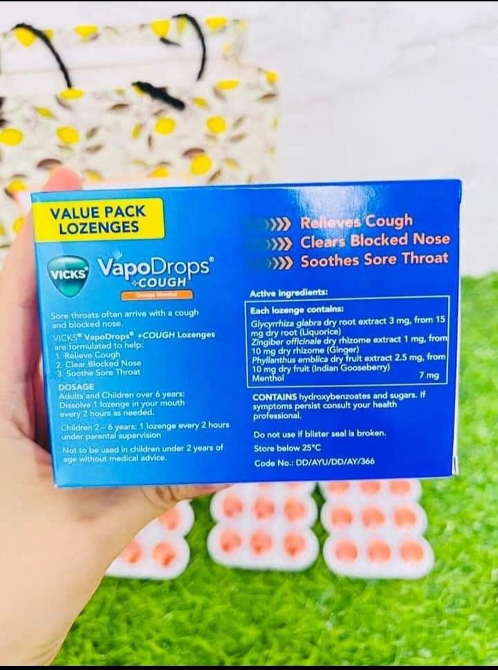 
                  
                    VapoDrops - Cough -Nose - Throat ( ငုံဆေး) - Lemonbaby
                  
                